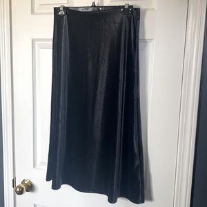 Banana Republic velvet midi skirt